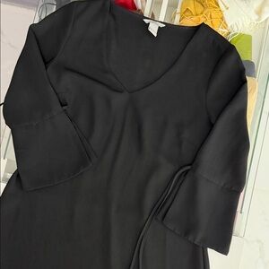 H&M Classic Black V-Neck Dress